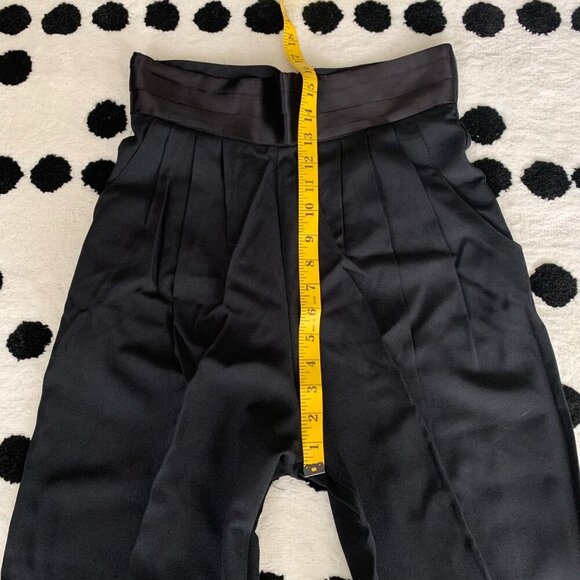 Vintage 80s 90s M Collection High Rise Pleated Tuxedo Trouser Pants - Picture 13 of 16